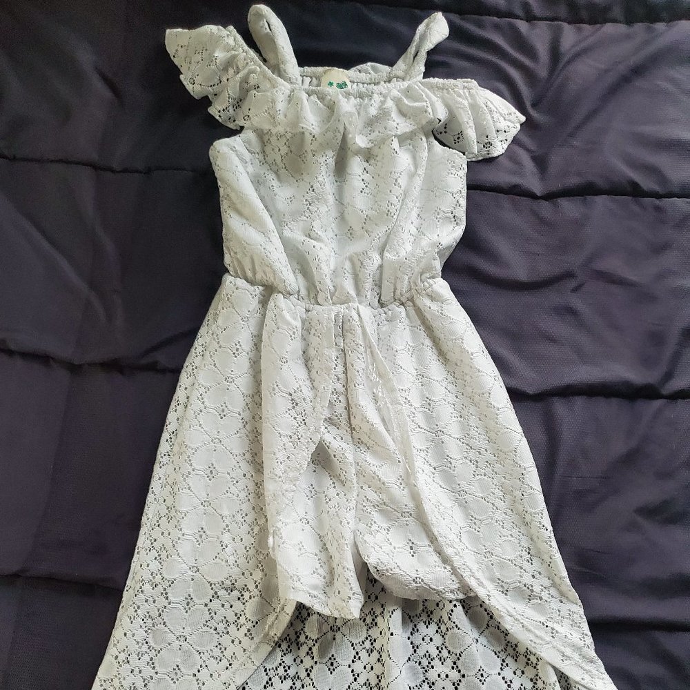 girl 12 cold shoulder romper